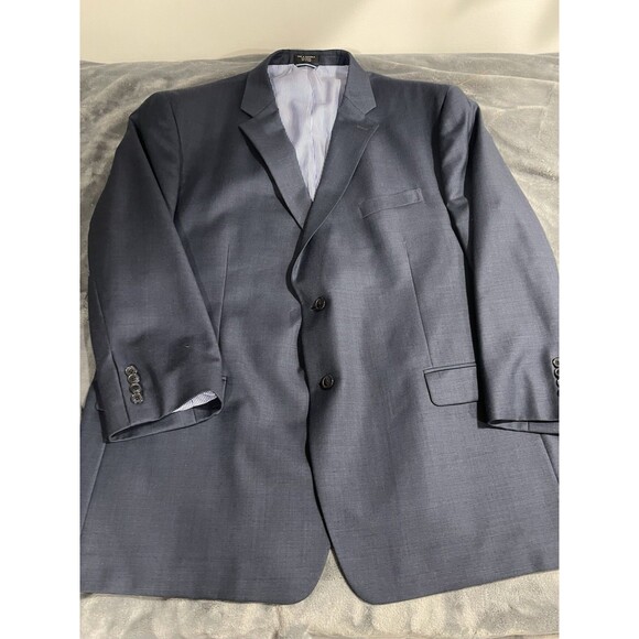 Tommy Hilfiger Wool Navy Tweed Suit Jacket NWT 52R J21